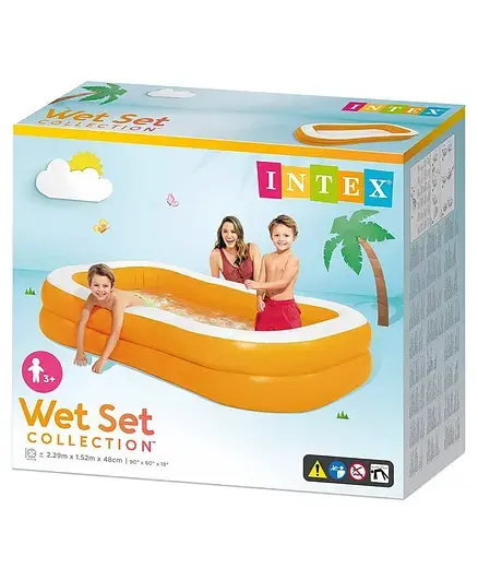 57181NP Intex Inflatable Family Swimming Pool Large 2.29x1.52x0.48m