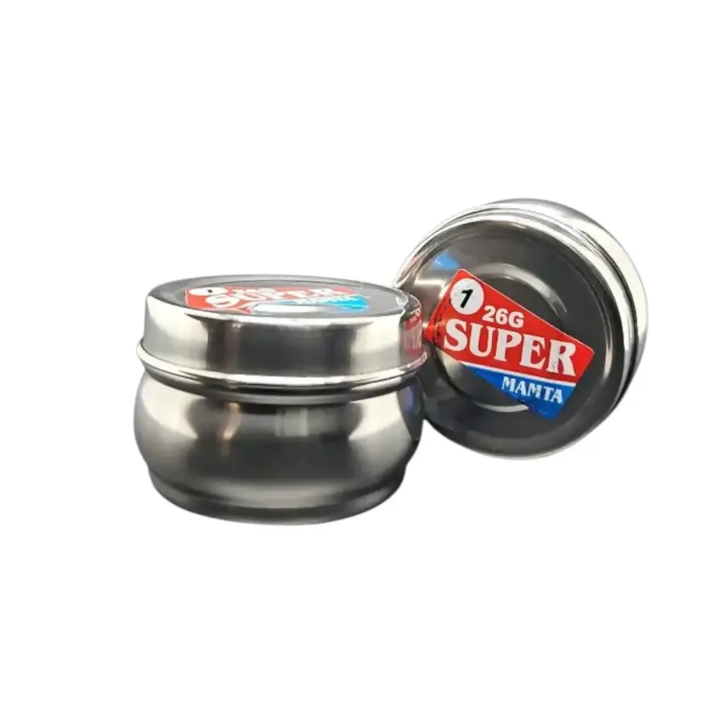 Surya 1 Small  Stainless Steel Bulging Container 