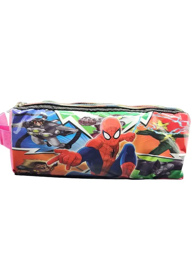 Pencil Box Big With Two Pockets Cartoon Characters