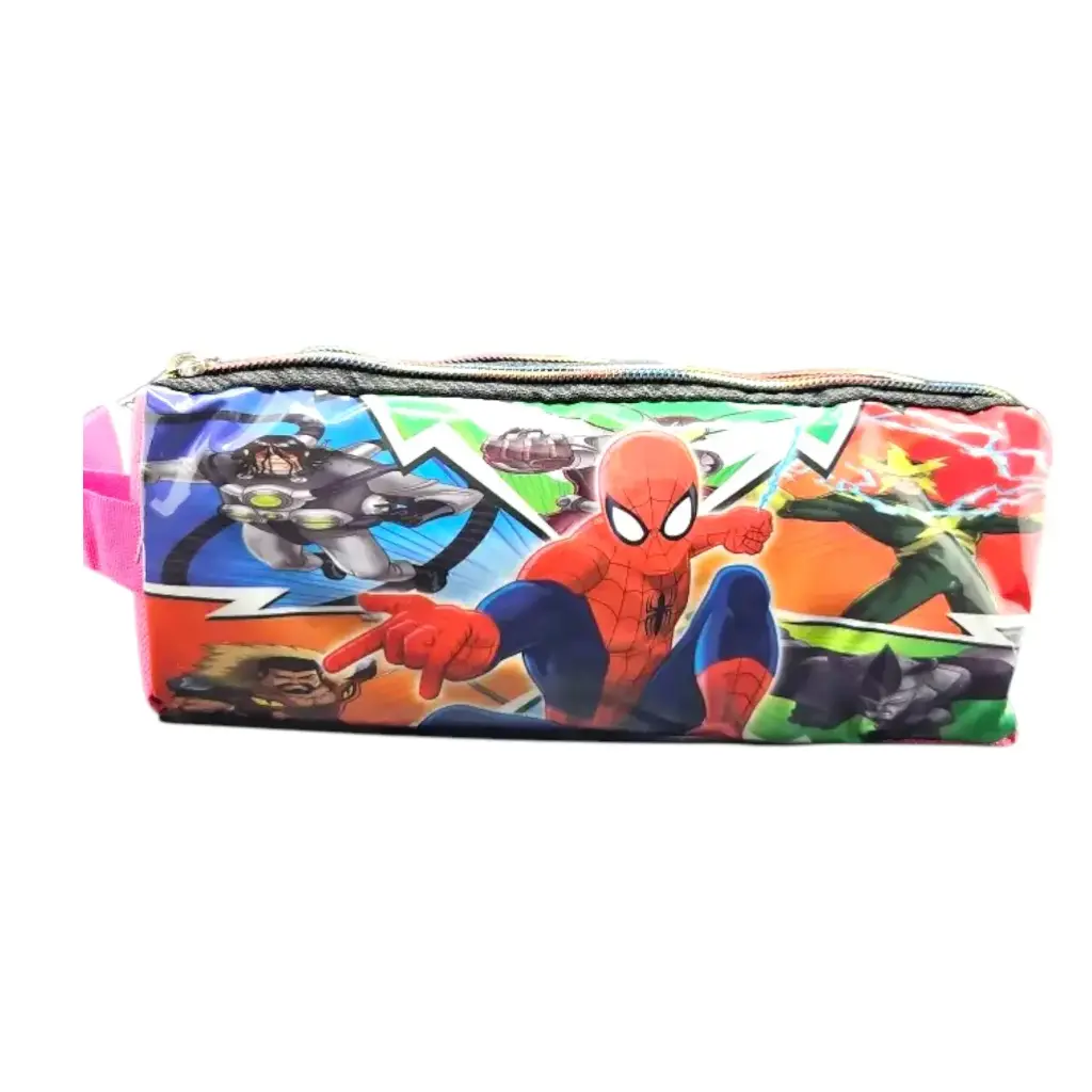 Pencil Box Big With Two Pockets Cartoon Characters