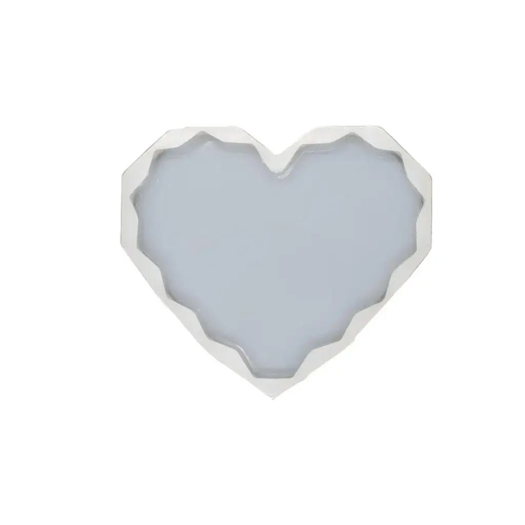[IX000287] RM24 Resin Mould Uncut Heart Shape 13cm  