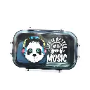 Premium Square Lunch Box With Transparent Clip Lid Medium