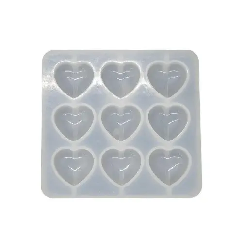 [IX000290] RAWS508 Silicone Heart Mould 9 Pcs Set 