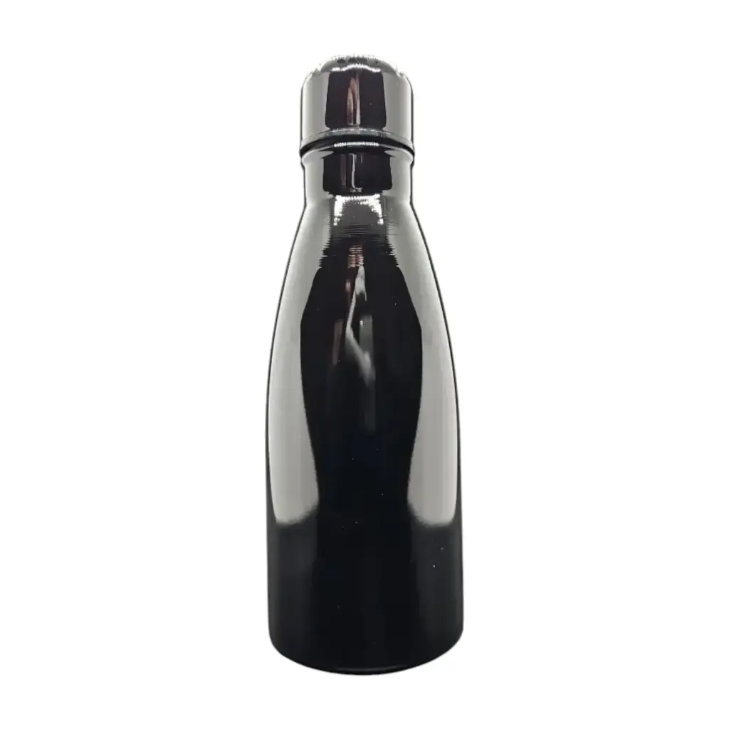 [IX2401298] Stainless Steel Colored Plain Water Bottle 500ml 21cm (Black)