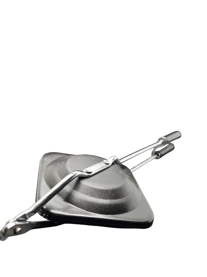 Bread Toaster Black with Handle and Safety Lock 11x11cm