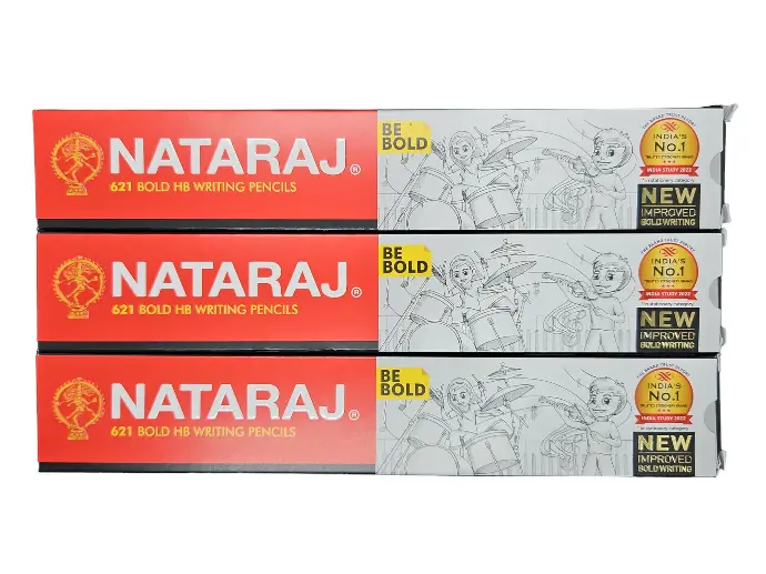 Nataraj 621 Be Bold HB 10s Pencil w/out Rubber Tip Sharpener and Eraser