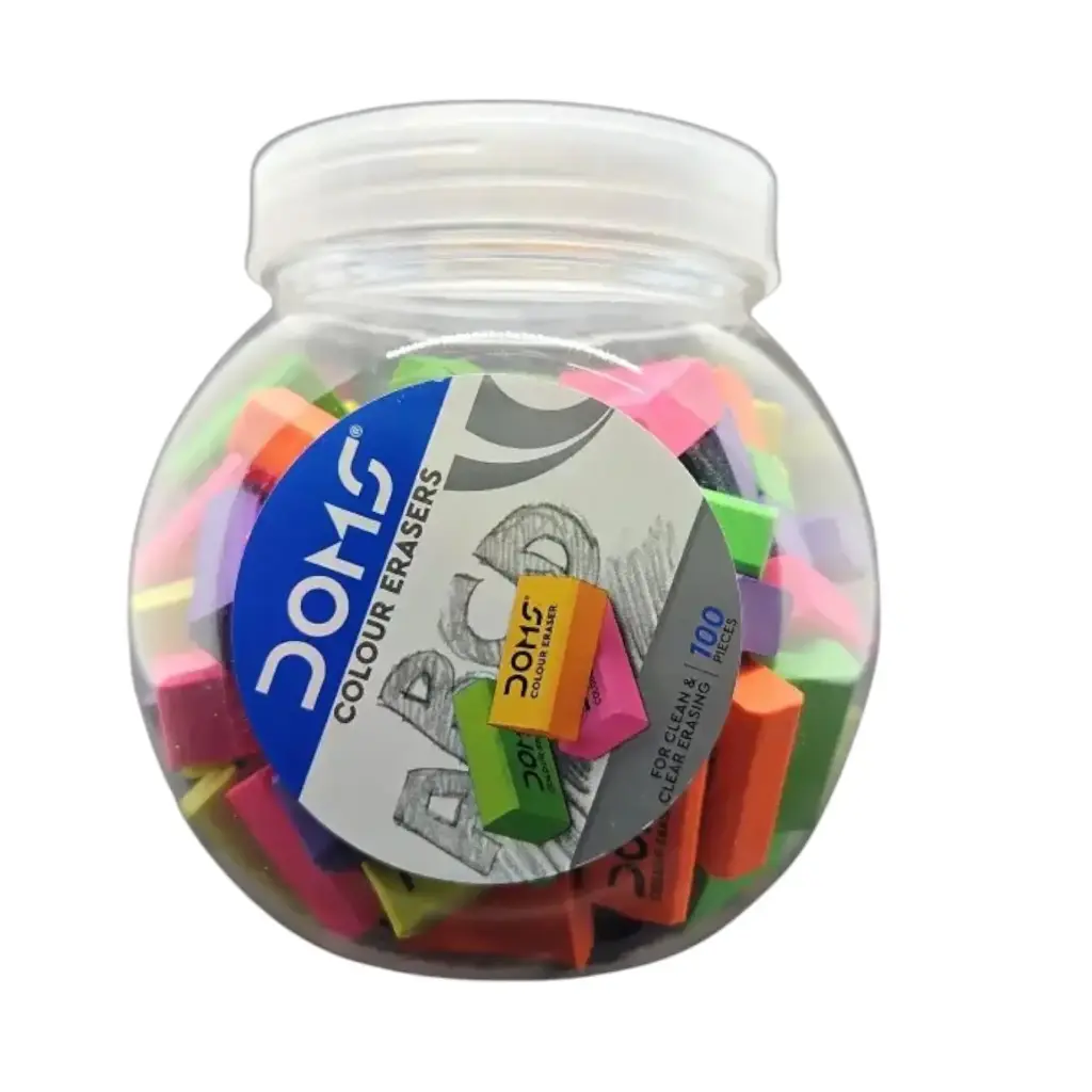 Doms Colour Erasers Multicolor Per Pcs