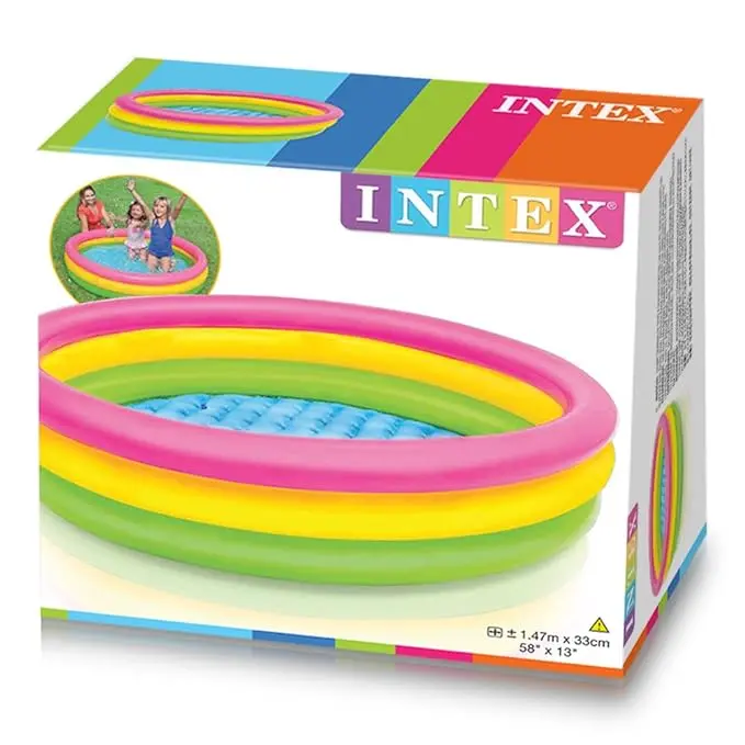 [IX2401657] 57422NP Baby Pool Inflatable Bath Tub 3 Feet 1.47x0.33m