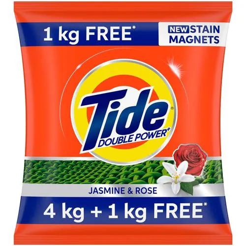 Tide Jasmine Rose Detergent Powder 4+1 Kg