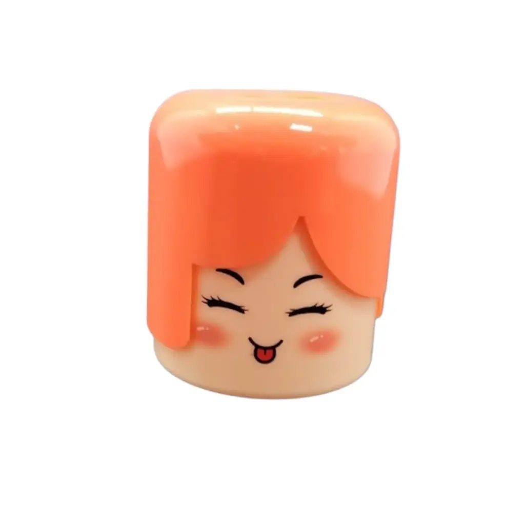 [IX2401892] Fancy Smiling Face Sharpener (Pink)