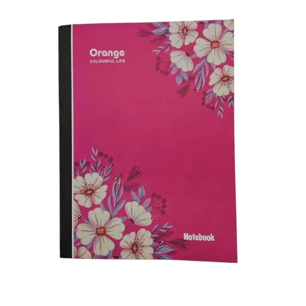 Orange Colorful Life Notebook 24x18cm 192 Pages