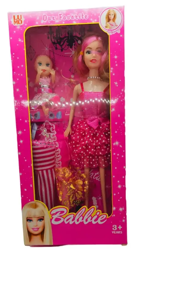 Barbie Princess With Kid & Dresses