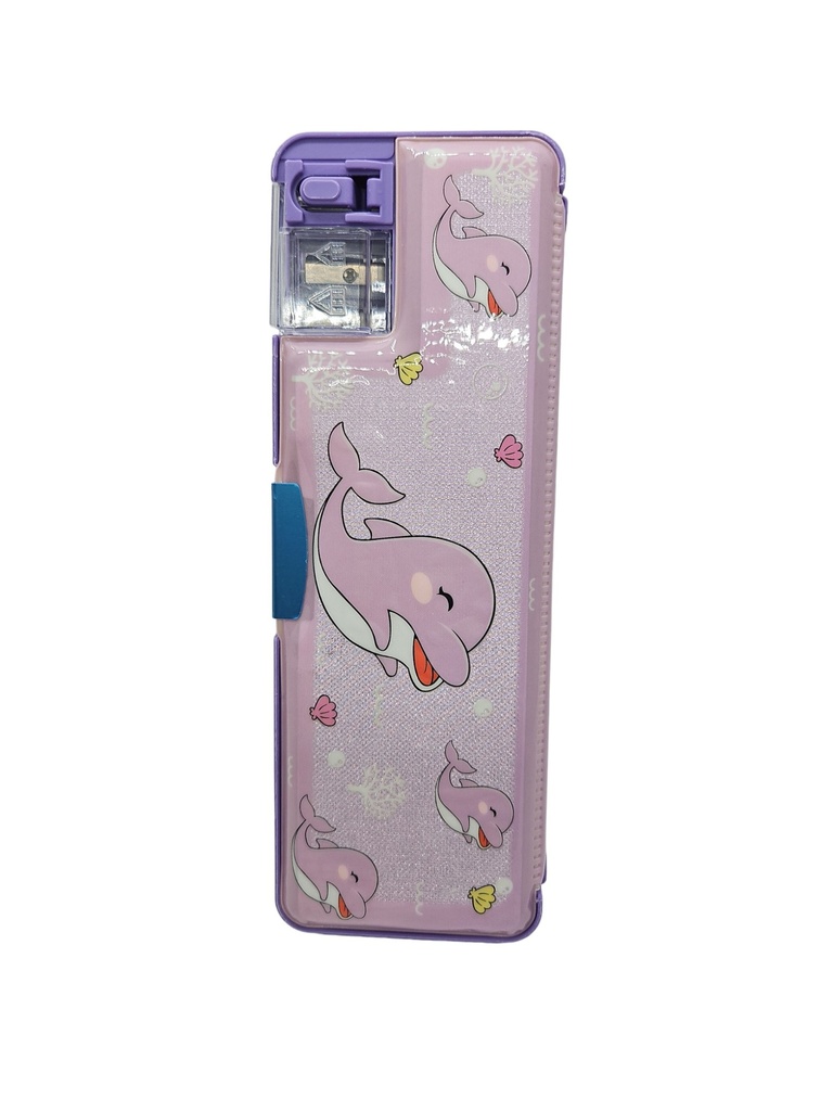 Magnetic Pencil Box With Glittering Top And Inbuild Sharpener