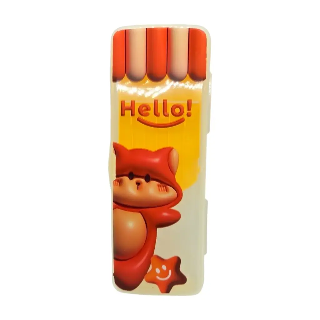 Hello Transparent Pencil Box