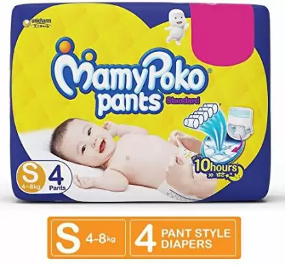 [IX2402388] Mamy Poko Pants Standers Diaper Pants Pack of 4 (Small)
