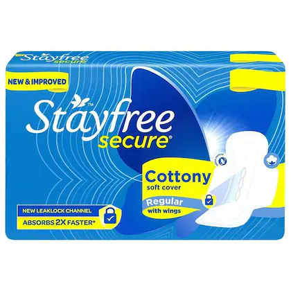 Stayfree Secure Regular with Wings Pads Pack of 18 MRP 99
