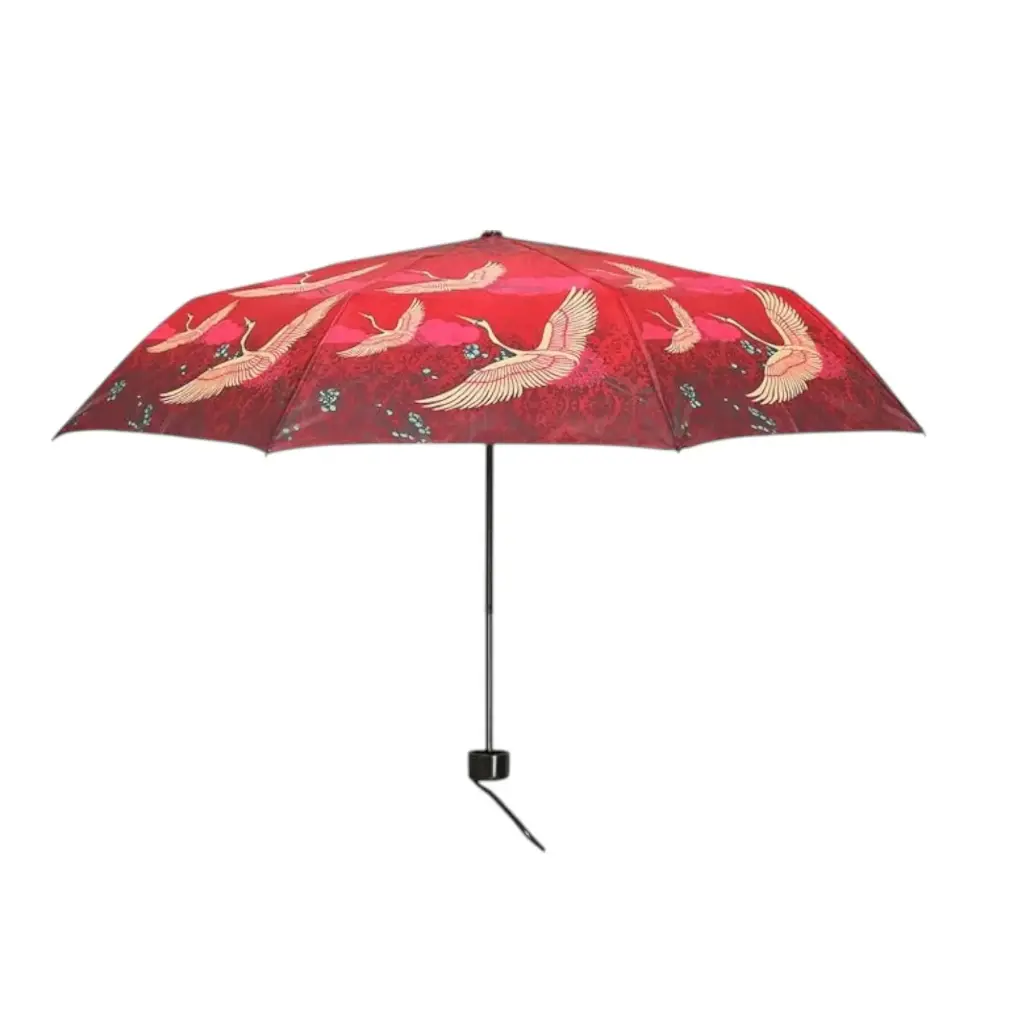 [IX2402446] Cartoon Printed Double Folding Kids Umbrella (Blue)