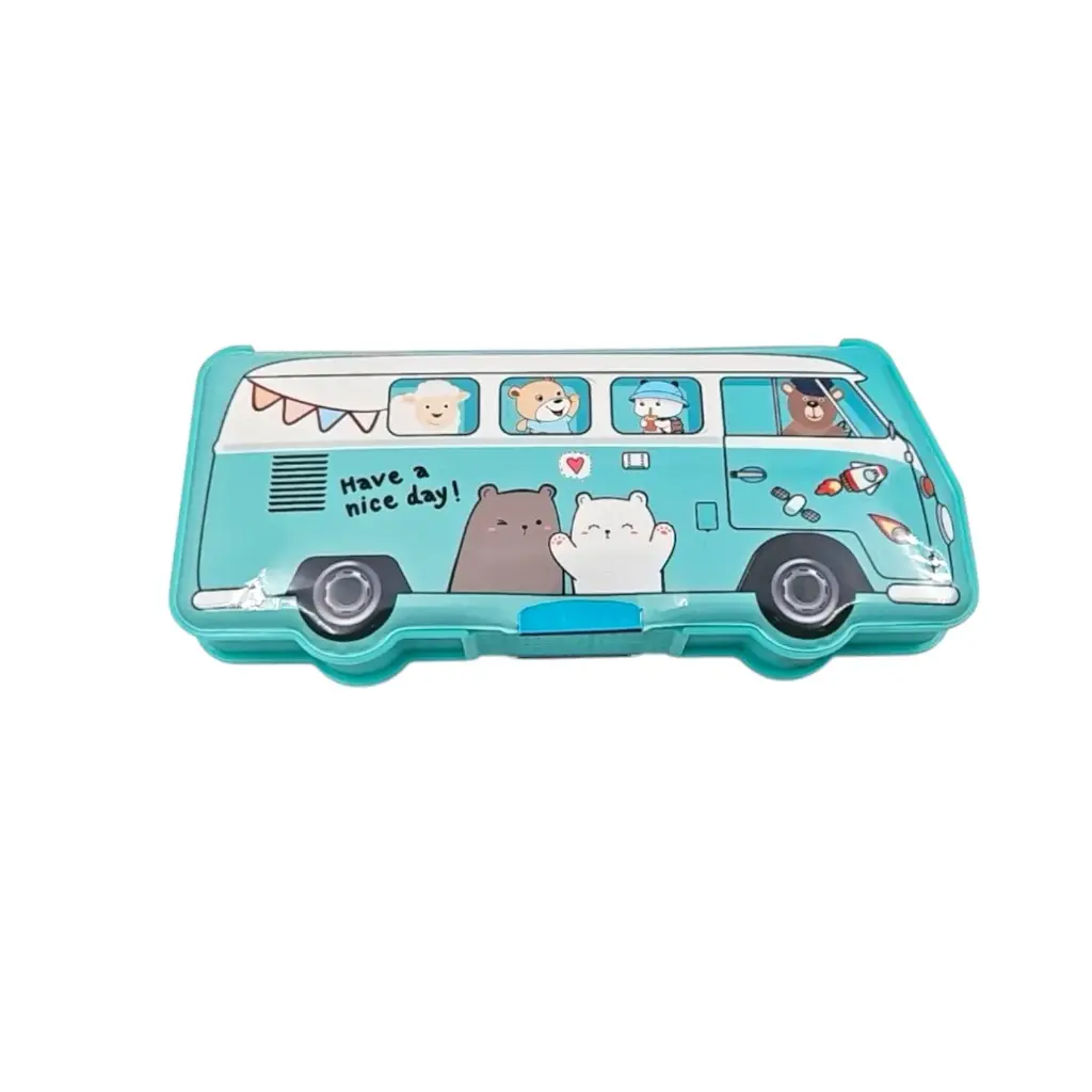 [IX2402531] Magnetic Pencil Bus Design Box 21.5x9cm