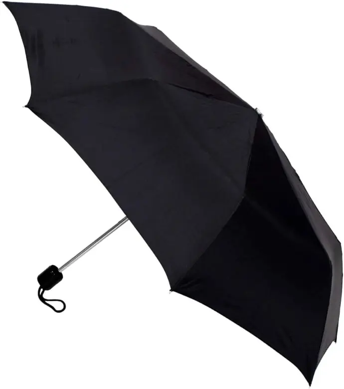 Grand Umbrella 3 Fold Manual Open 26cm Black 
