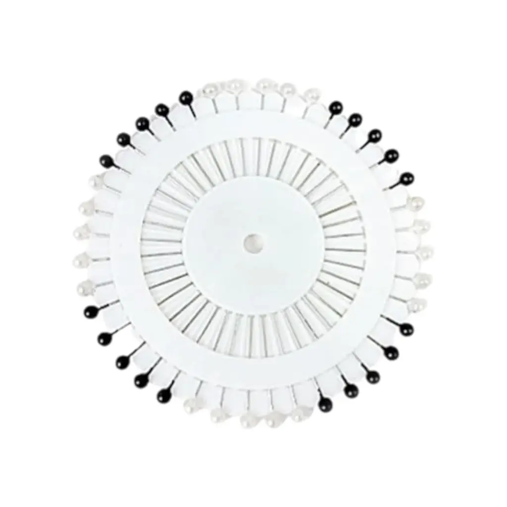 CD Drop Beads Pins  Black & White