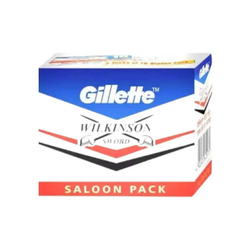 Gillette Wilkinson Stainless Steel Razor Blade 10/Pkt