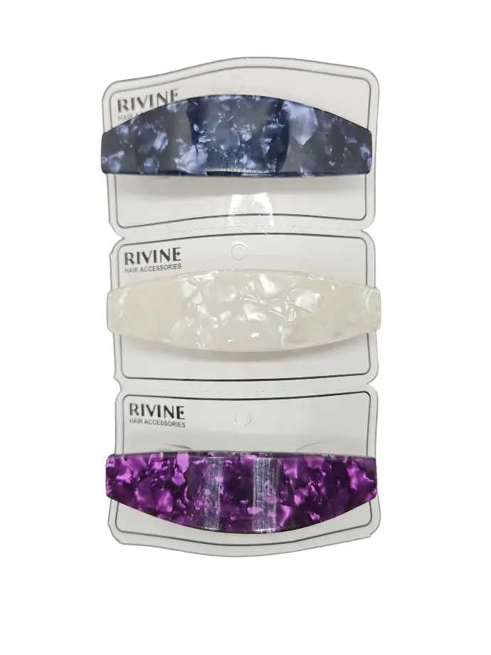 Rivine Hair Clip Marble Design 9cm