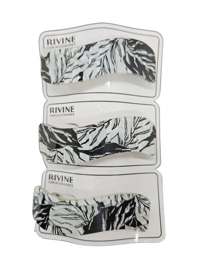 Rivine Hair Clip 3D Feather Design 9x2.5cm