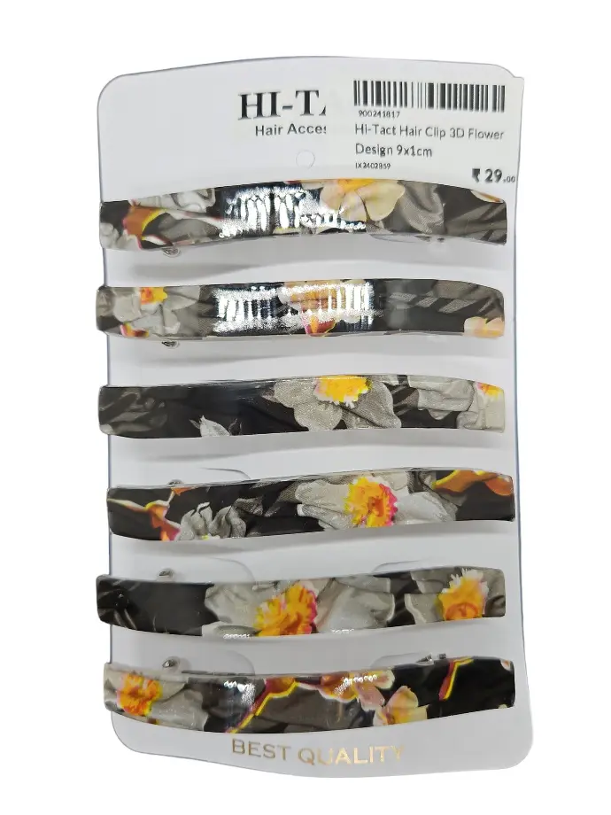 [IX2402869] Rivine Hair Clip 3D Flower Design 9x1cm