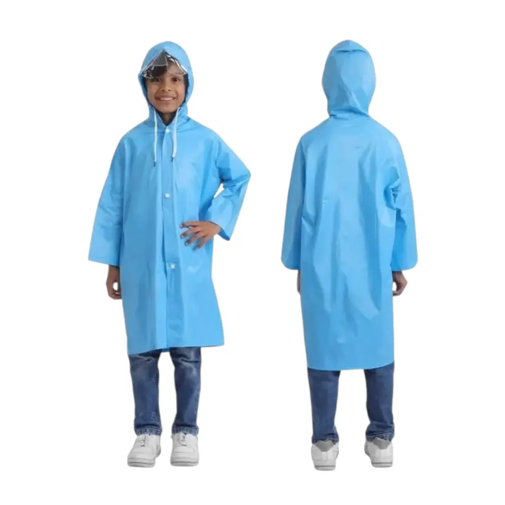 [IX2403114] 1515 Ranger Jill Premium Kids Rain Coat With School Bag Pocket 36 Inch