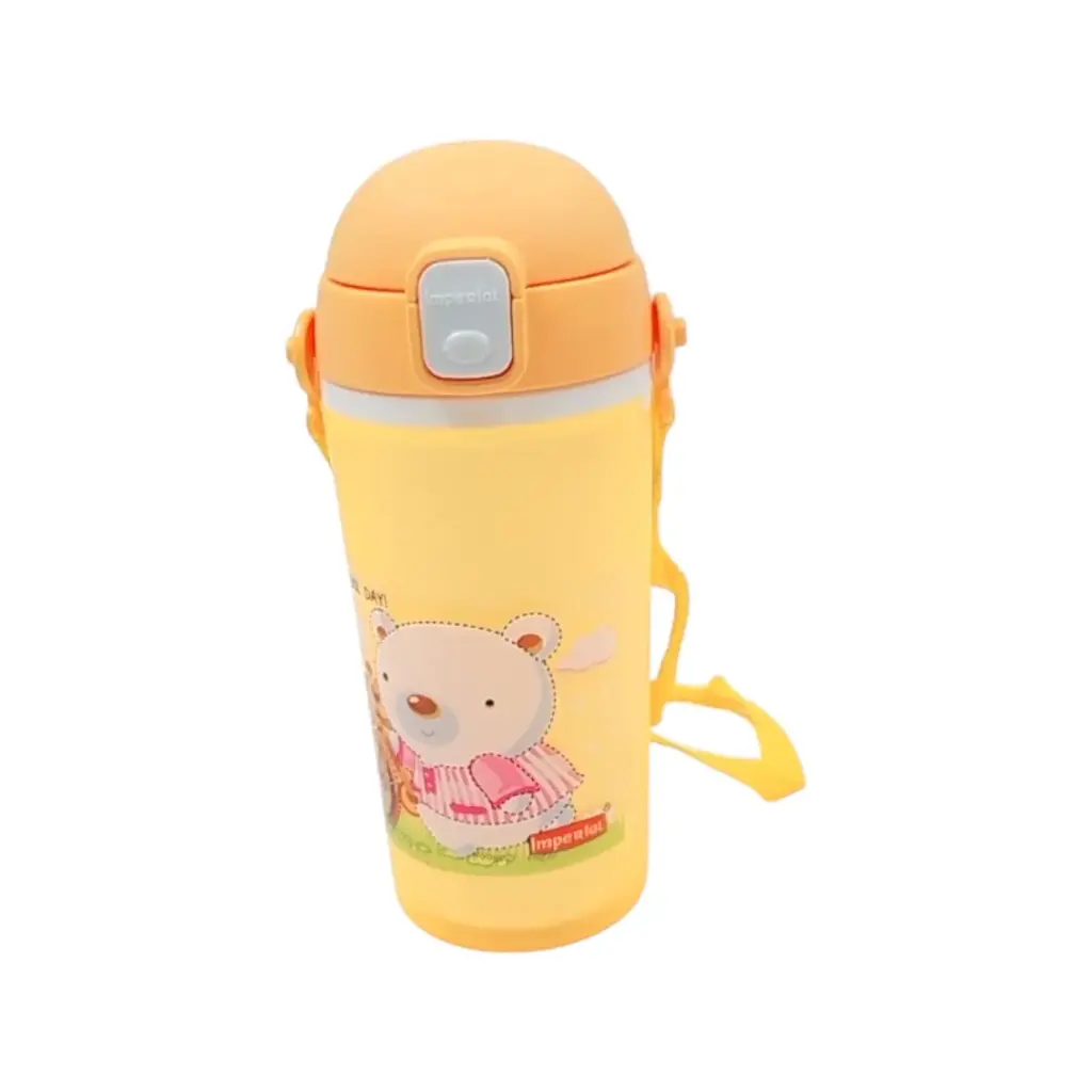 Imperial Trendy Big Sipper Water Bottle With String & Push Button