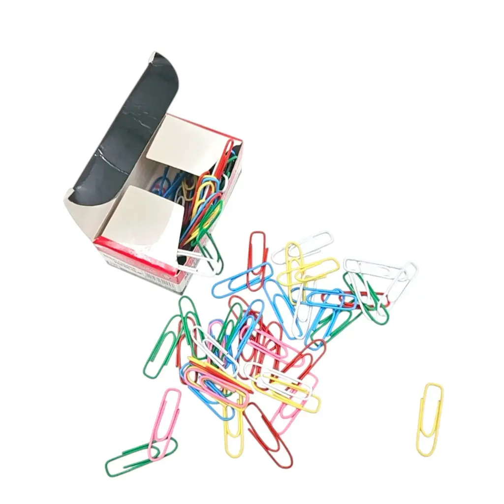 Music 555 3A Multi Color Paper Clip 3.2x0.8cm 100's