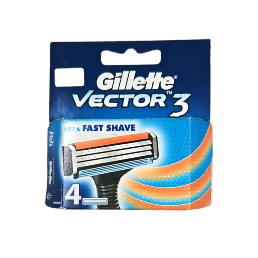 Gillette Vector 3 Replacement Cartridges 4 Pcs / Pkt