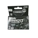 Gillette Mach 3 Charcoal 2 Pcs/Pkt