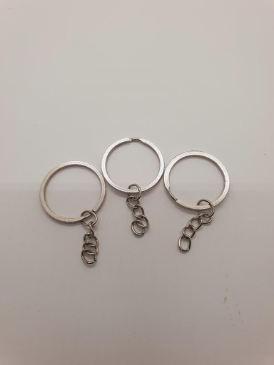 Key Chain Silver Ring 10's/pkt 