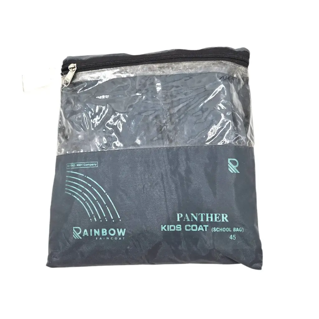 Rainbow Panther Kids School Bag Raincoat 45 Inch