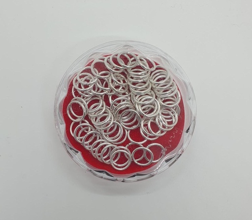 [IX000411] Key Chain Silver Ring Large 20gm/pkt 