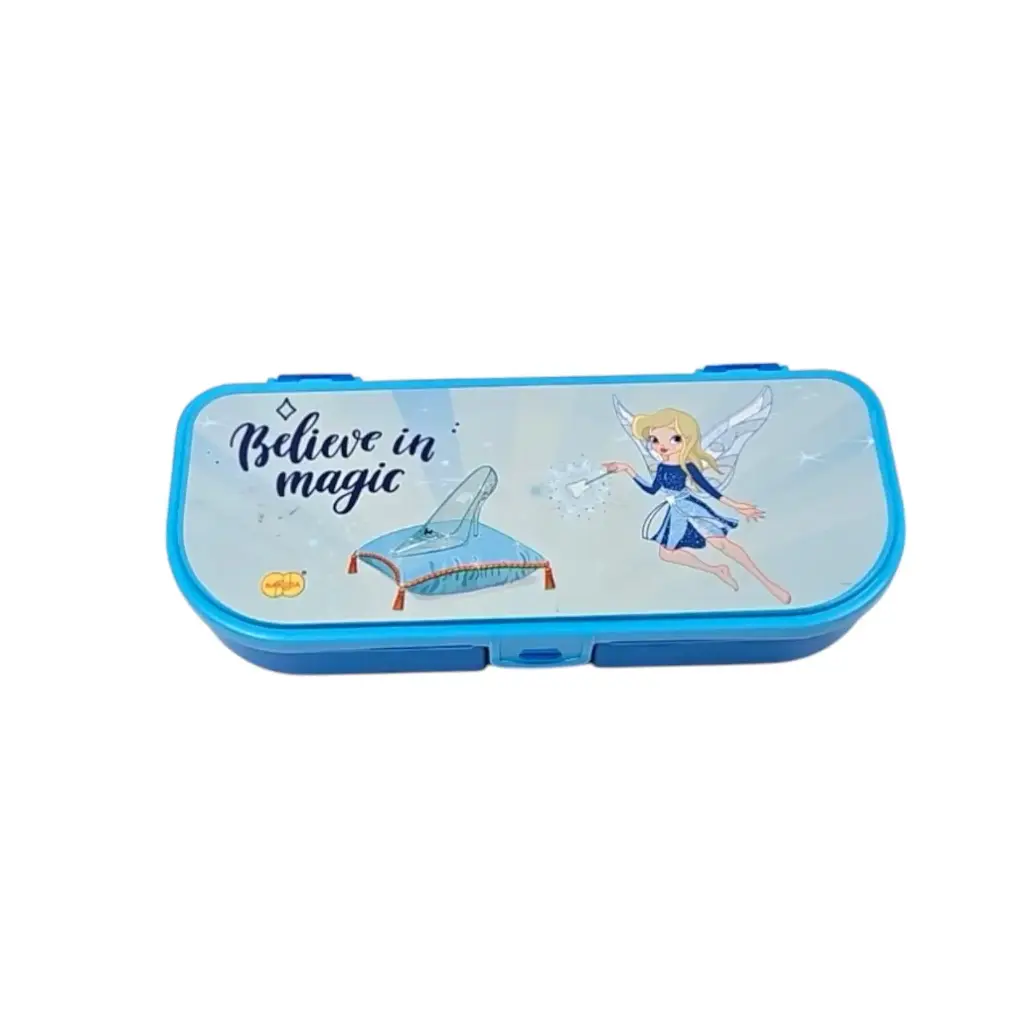 Kids Cartoon Printed Curved Pencil Box