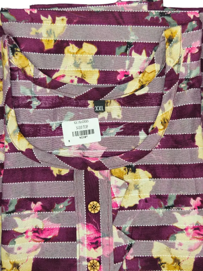 N-110  Side Open Top With Band Designs