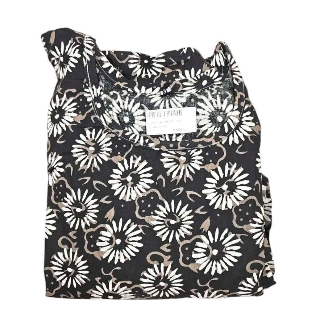 N-G20 Cotton Printed 3 Pcs Churidar Set XL