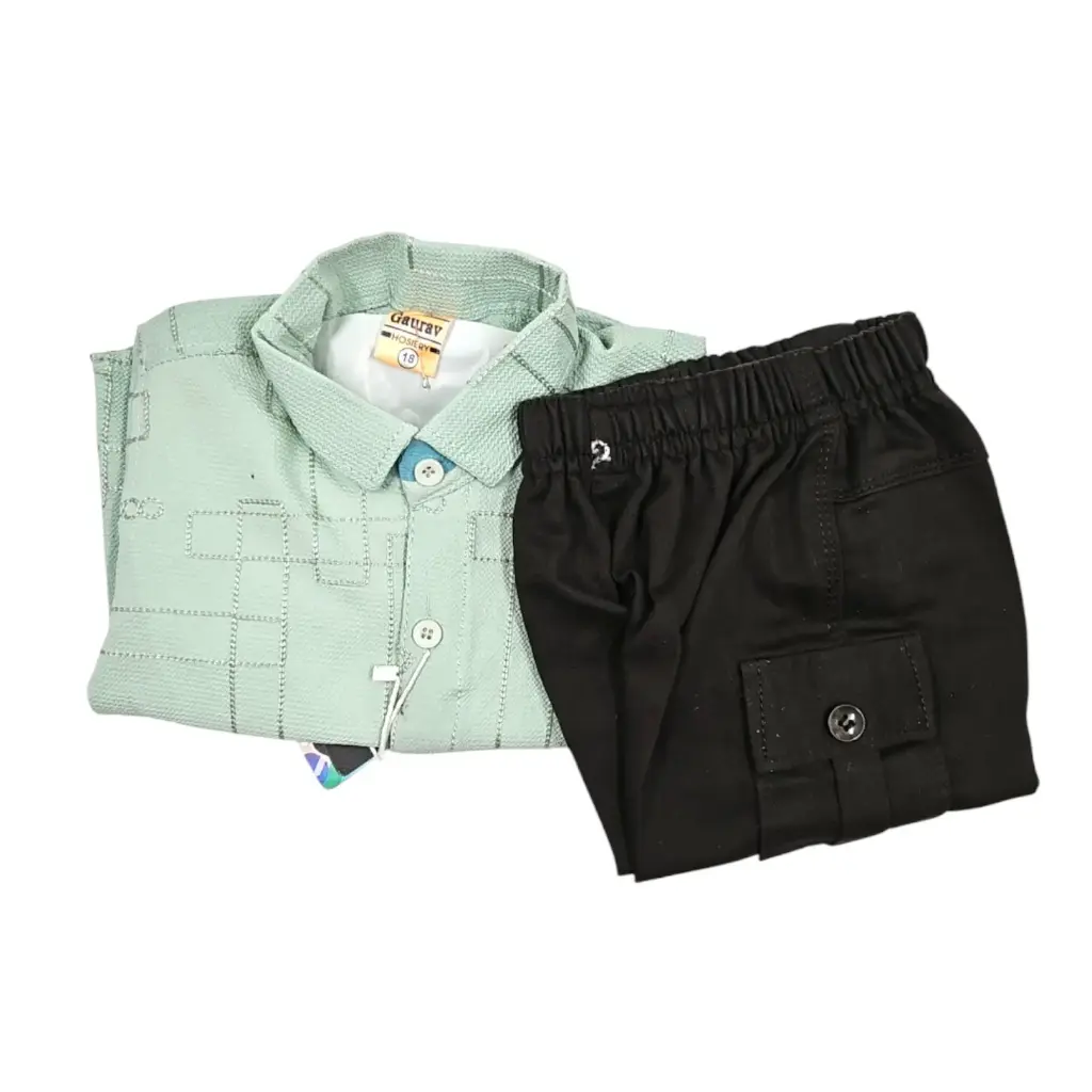 Gaurav Collections Thread Work Shirt & Trousers Set 