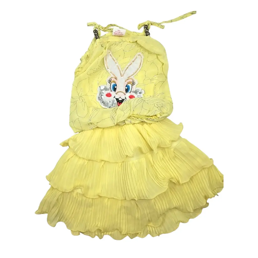 Lal Collections Rabbit Girls Skirt & Shirt Set