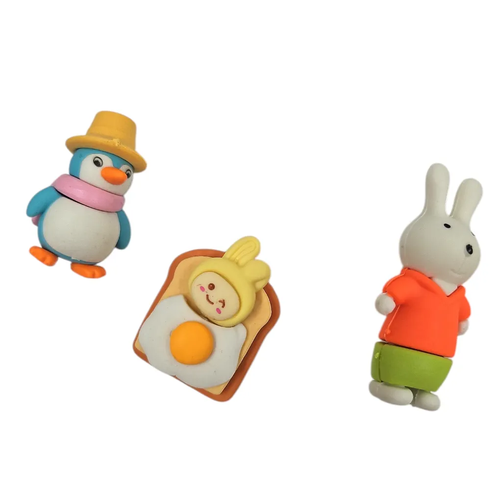 [IX2403760] Realistic Animal Miniature Fancy Erasers
