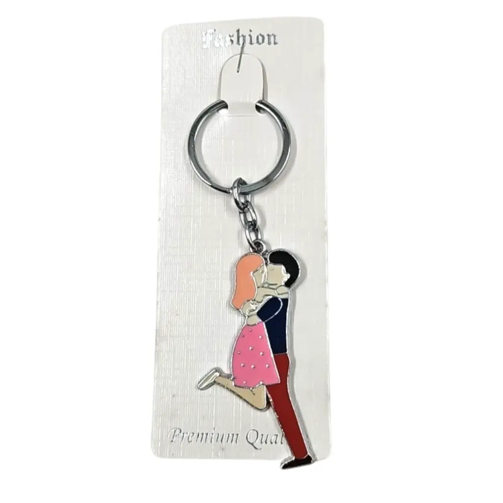 Cute Couples Hanging Metal Key Chain