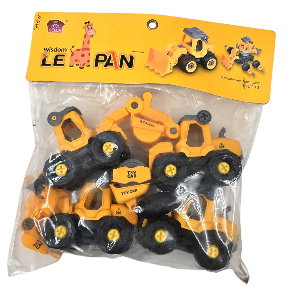 Wisdom Lepan Removable And Assembling Truck 4 Pcs/Pkt