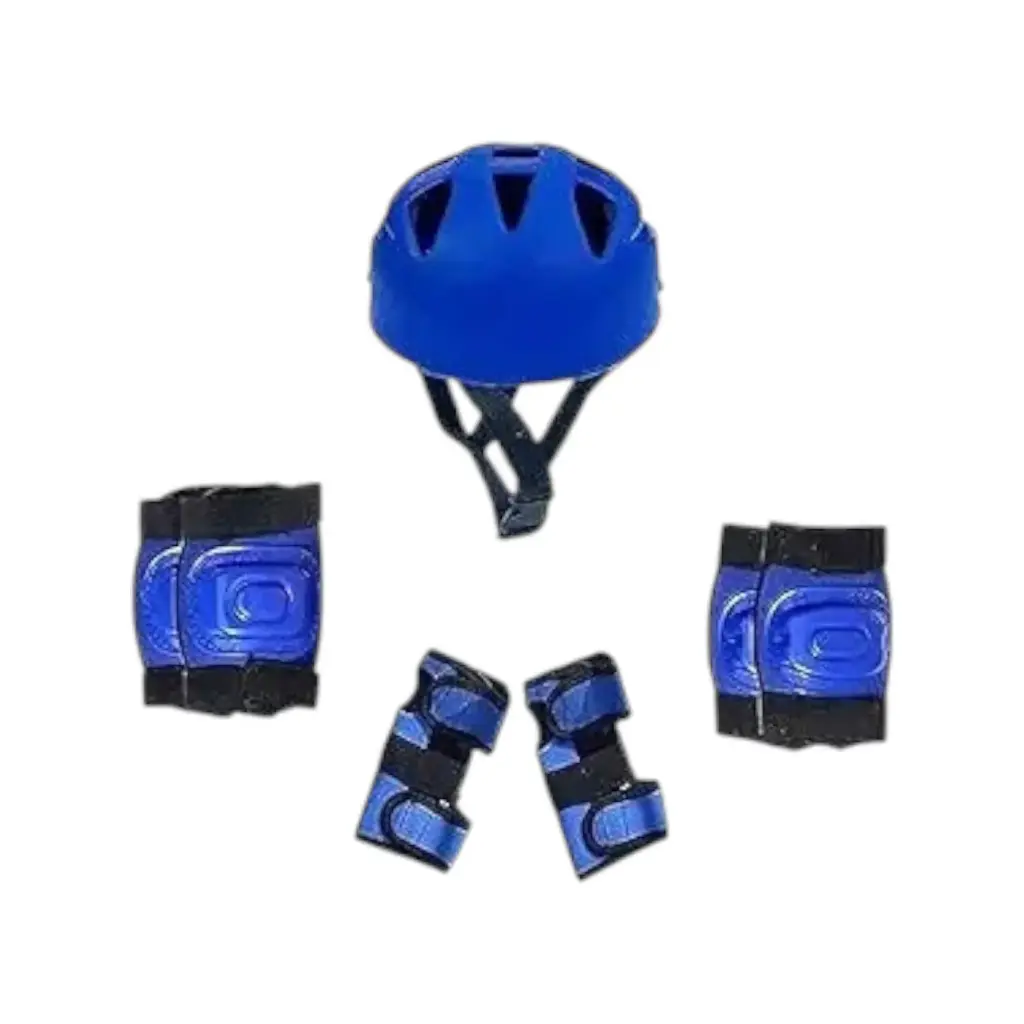 [IX2404164] Attack Sports Protective Set Of 7 With Sponge Helmet