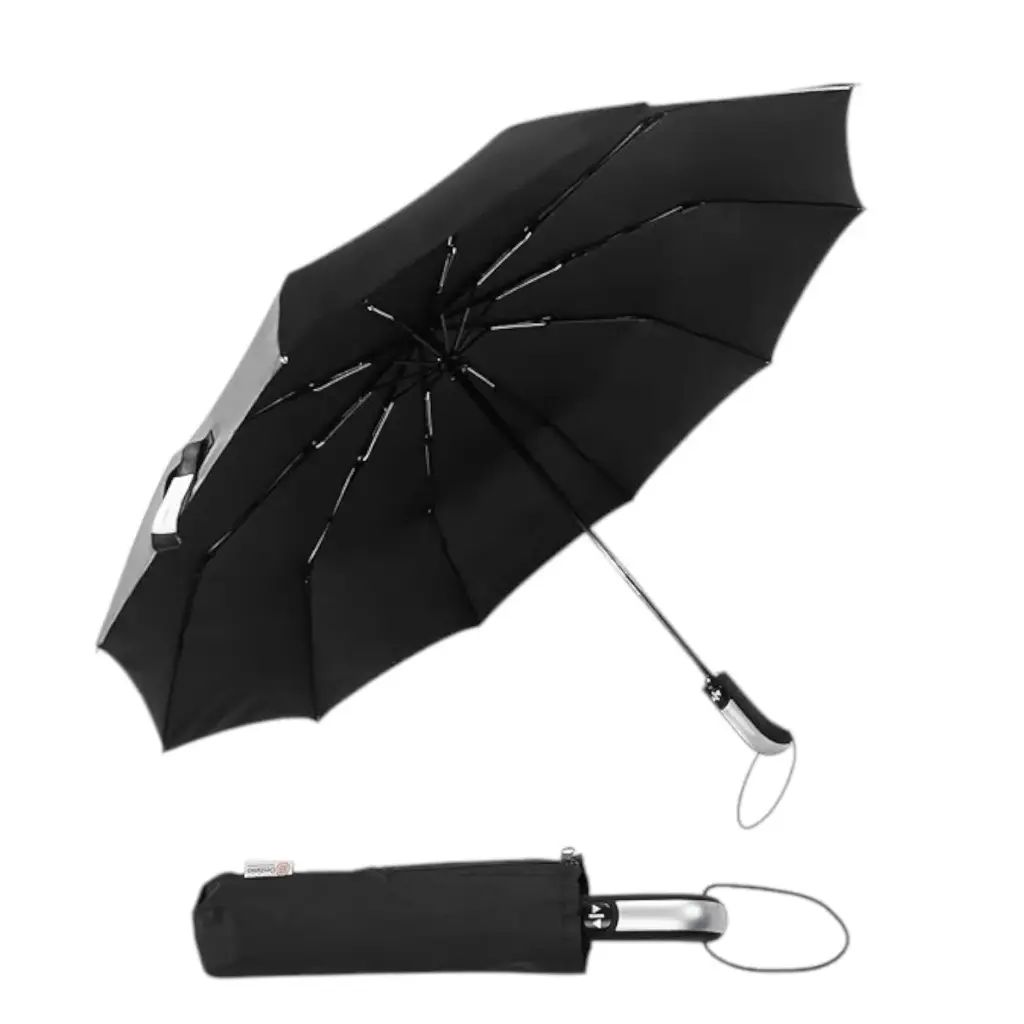 Jumbo Kalan Umbrella Black Curved Handle With Fiber String 90 cm 