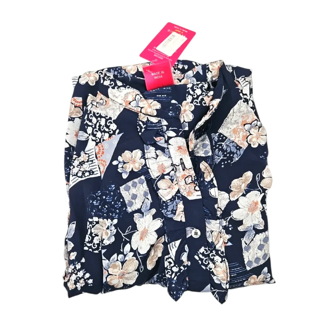 K Lounge Floral Printed Short Gown 