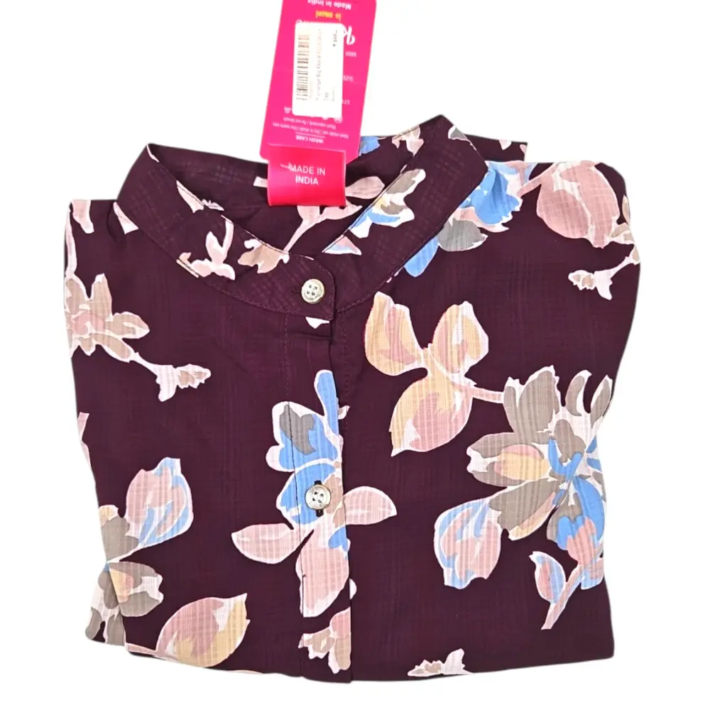 [IX2404270] K Lounge Big Floral Print Short Top