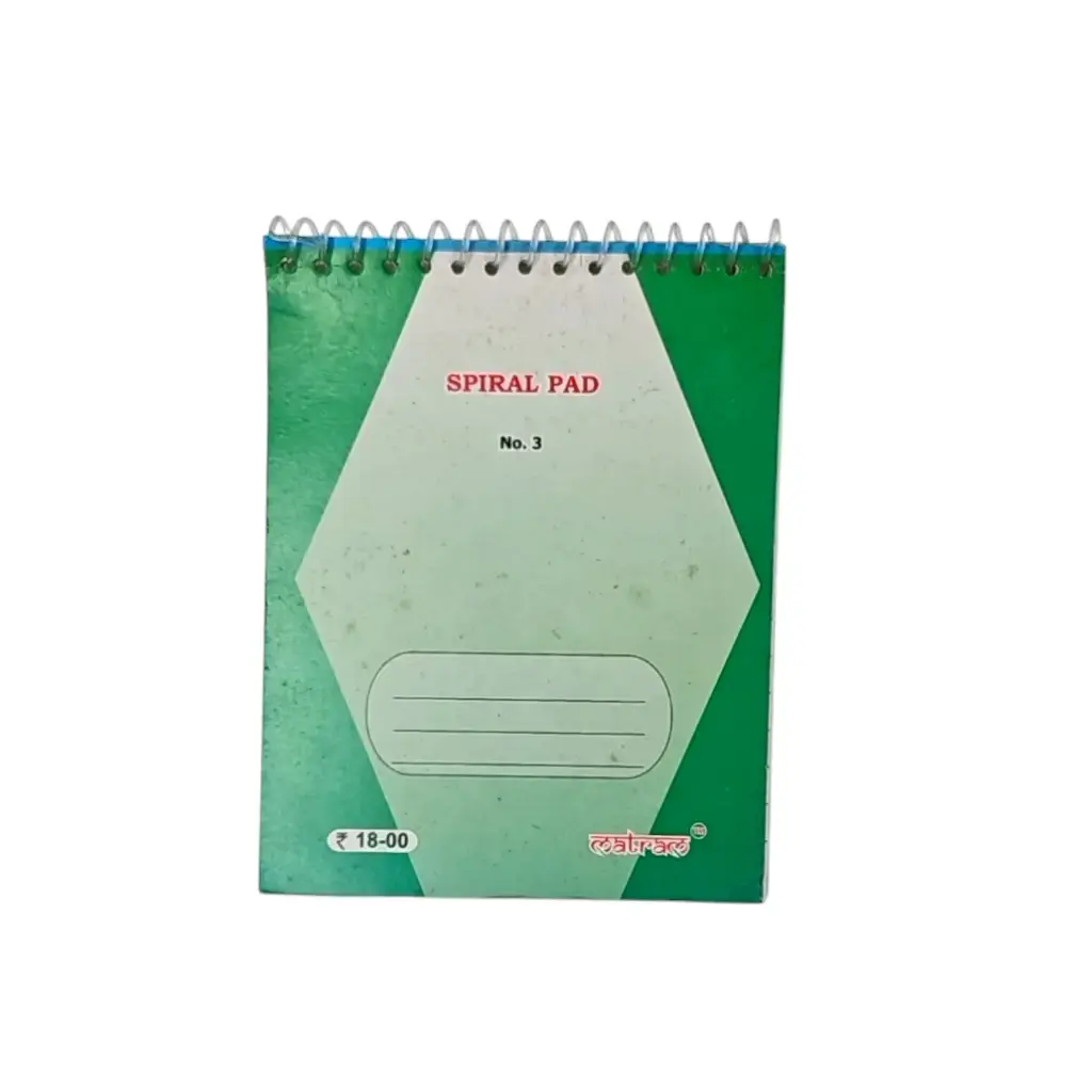 Spiral Note Pad No 3