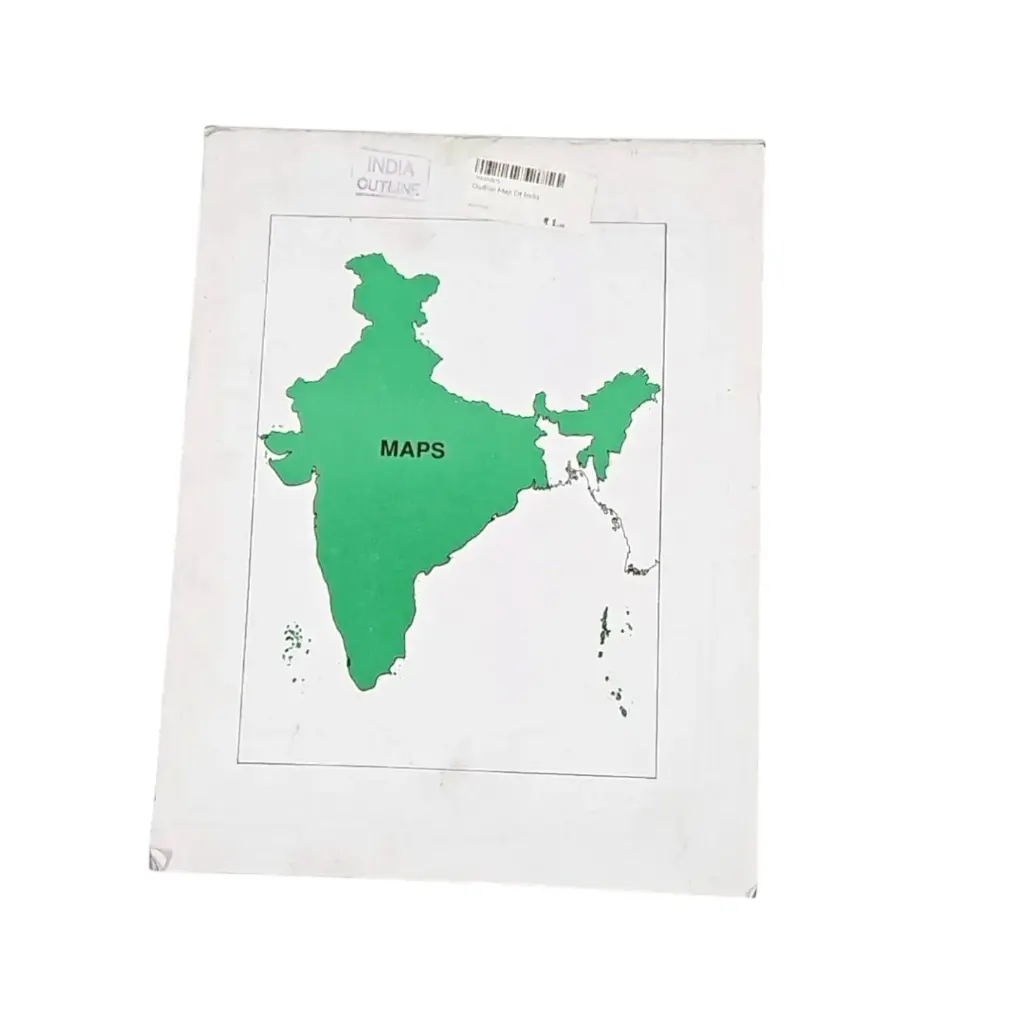 Outline Map Of India 